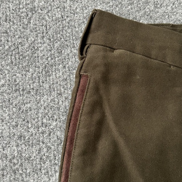 Charleston Khakis Pants Men 40x31 Green Classic Fit Brush Cotton Chino Trousers - Picture 5 of 14